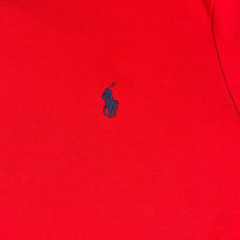Polo Ralph Lauren Shirt Adult XXL Red Dad Pony Logo Preppy Men Slit Golf Outdoor
